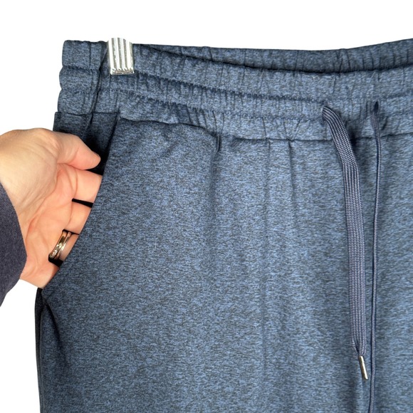 Quince‎ Womens Medium Blue Heathered Jogger Sweatpants Activewear Athleisure - Picture 5 of 10